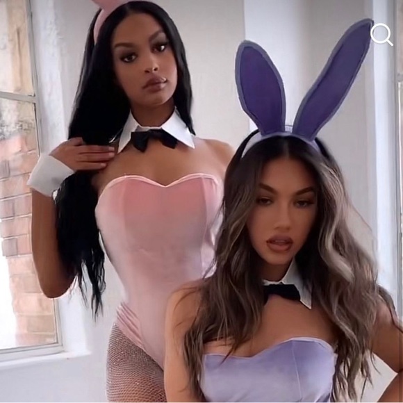 New Halloween Pink Bunny Costume 7pcs - Picture 3 of 8